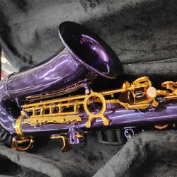 Purple And Gold Saxophone $499 No Less 