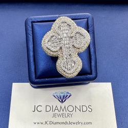 Ring Cross Diamonds 10k 