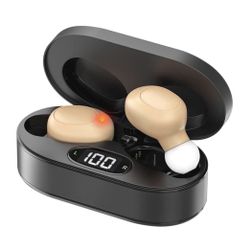 Hearing Aids for Seniors, Hearing Aid Rechargeable with Noise Cancellation Adults, senior Invisible Hearing Amplifier With Portable Charging Case Prem