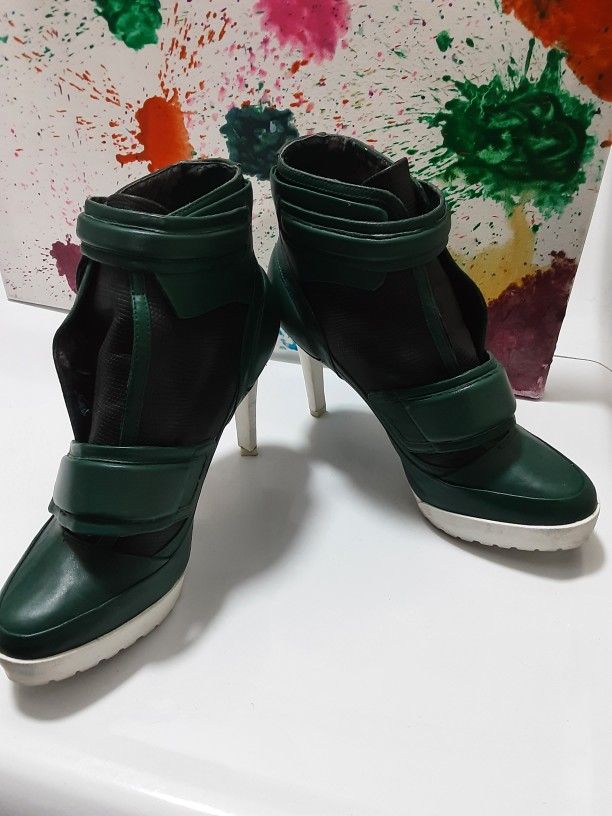 Green High Heels