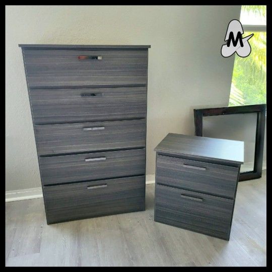 NEW TALL CHEST WITH A NIGHT STAND 😊 ASSEMBLED