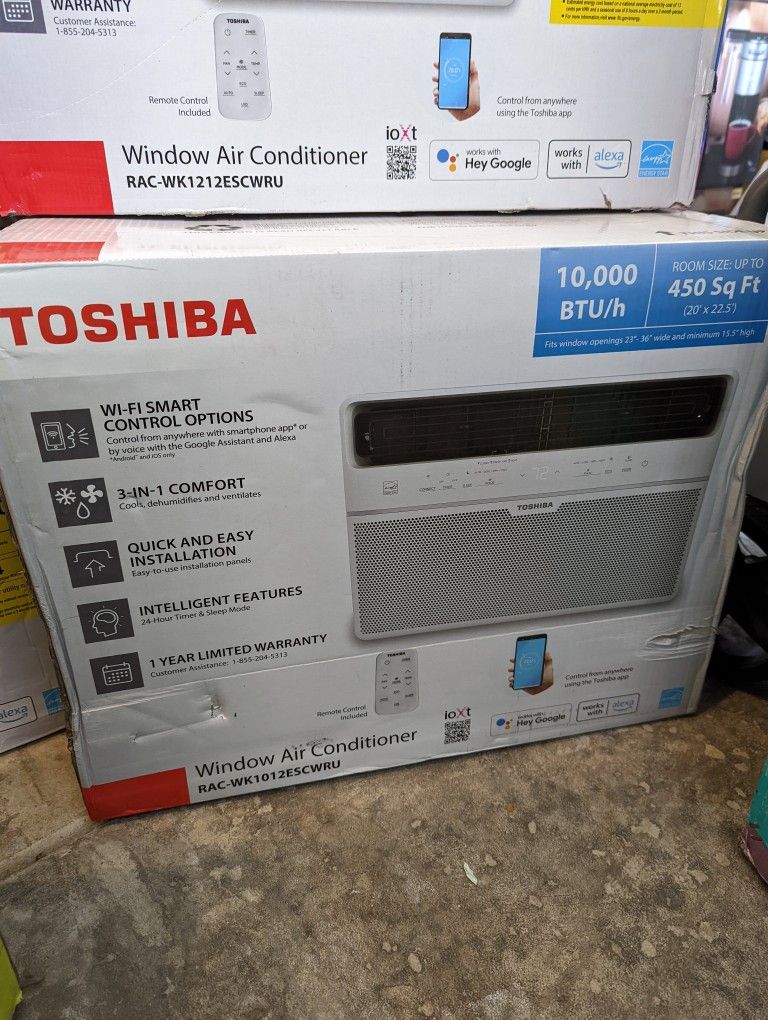 BRAND NEW TOSHIBA 450SF 10K BTU SMART WI-FI AC 