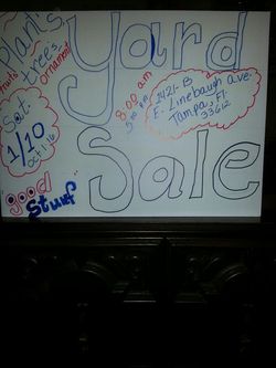 Yard Sale plants trees