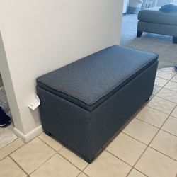 Storage Ottoman dark Grey. 
