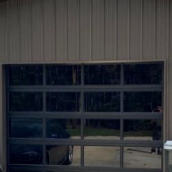 Garage Door 8’by 8’ Full Aluminum, Tinted Glass Brand New