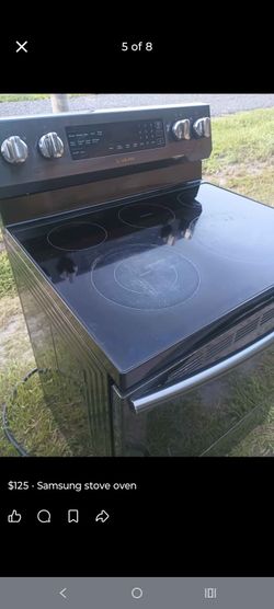 Black stainless steel stove