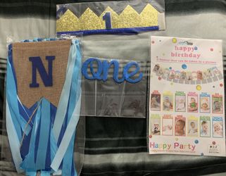 Baby Boy First Birthday Decor