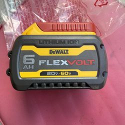 BRAND NEW DEWALT FLEXVOLT 20-Volt/60-Volt MAX LITHIUM-ION 6.0AH BATTERY PACK $125 RETAILS $214
