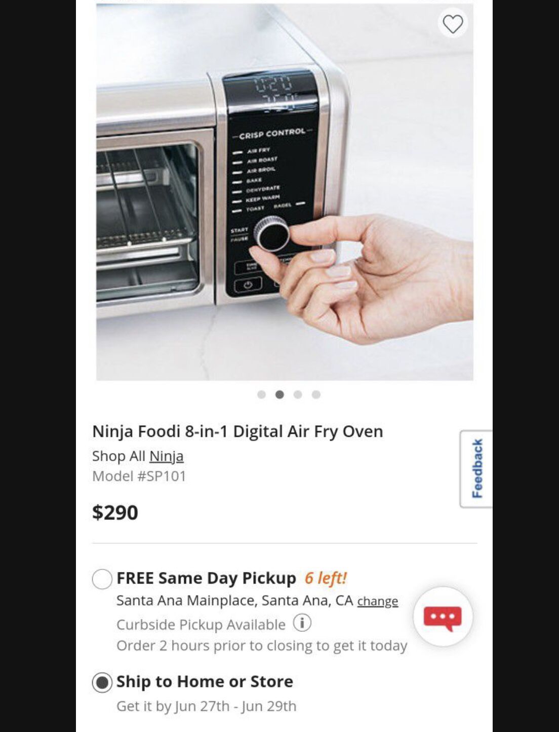 Ninja Digital Air Fry Countertop Oven with 8-in-1 Functionality for Sale in  Queens, NY - OfferUp