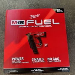 21 Degree Framing Nailer Fuel Milwaukee M18