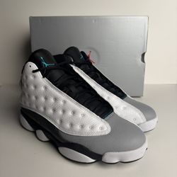 Air Jordan 13 Retro – White/Grey/Black (Teal Jumpman)