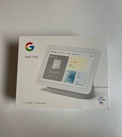 (Never opened) Google Nest Hub 7-inch Display, 2nd Gen