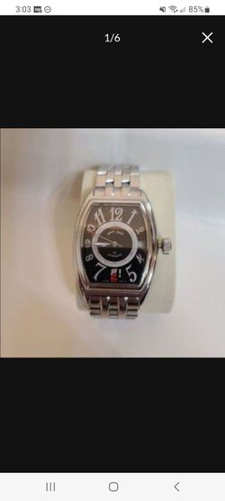 Tonneau Black Automatic Men's Watch