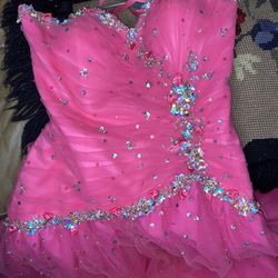  Pink Prom Dress Size 5/6