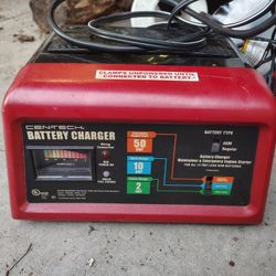 ​Cen-Tech 12V Battery Charger & Engine Starter (2/10/50 Amp)