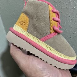 Ugg Neumel II Shearling Li Chukka Toddler Boot Beachwood/Papaya - SZ 6T new no box 