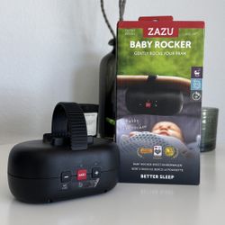 Zazu Robby Baby Rocker - Automatic Stroller Soothing Device, Adjustable Intensity, Cry Detection, USB-C Rechargeable Battery, Weatherproof, Fits All S