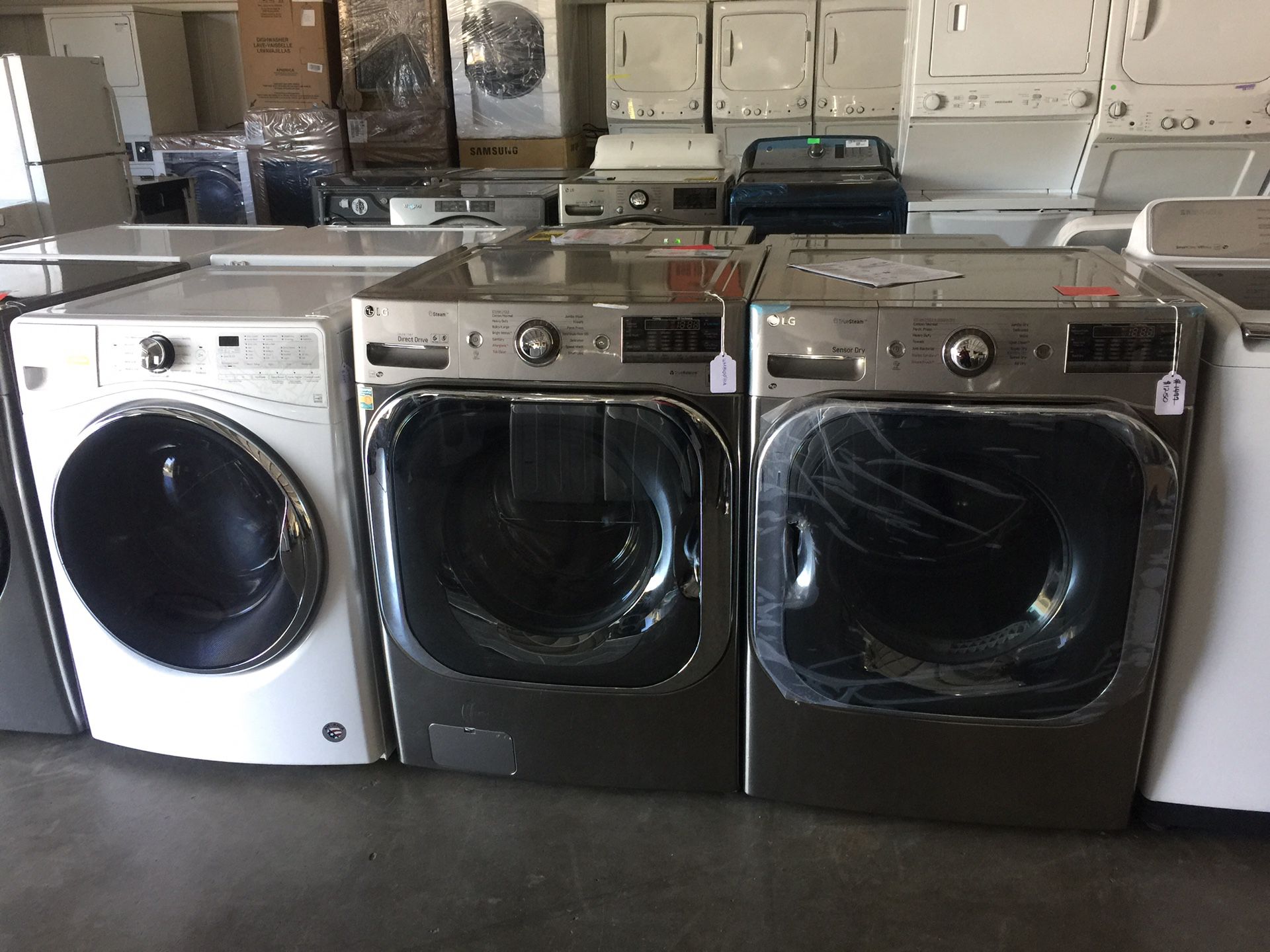 LG Large Capacity front load washer and electric dryer