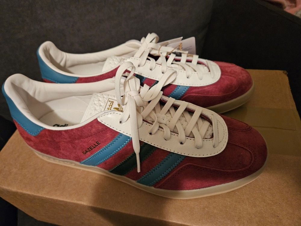 New Adidas Gazelle Indoors Sneaker Size 10 Mens 11 Womens