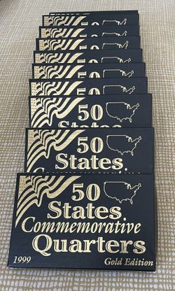 50S States Commemorative Quarters Gold Edition 1999 Through 2009
