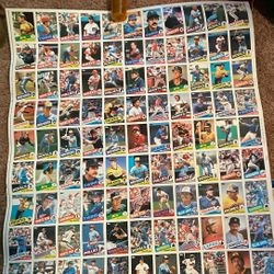 1 Uncut 1985 Baseball Card Sheet 