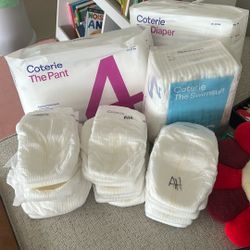 Coterie size 4 Diaper, Pant, And Small Swim Diaper