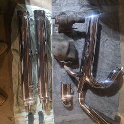 Indian Challenger Full Exhaust With Tab Zombie Slip Ons