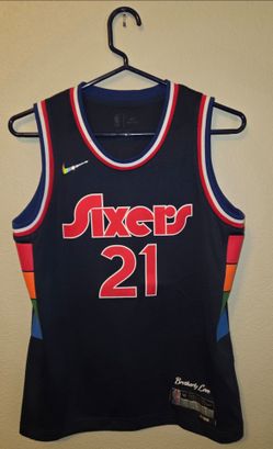 Nike (Dri Fit) - NBA - Philadelphia 76ers - City Edition Jersey - Youth: Medium (8/10) - Joel Embiid #21