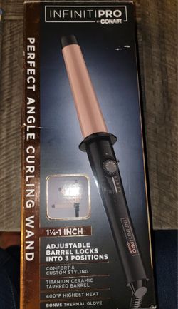 InfinitiPRO by Conair Perfect Angle Curling Wand 1 1/4 - 1"

