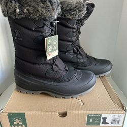 Kamik Women's Momentum 2 Snow Boots Black Sz 8