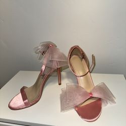 Pink Bow Heels - Size 7