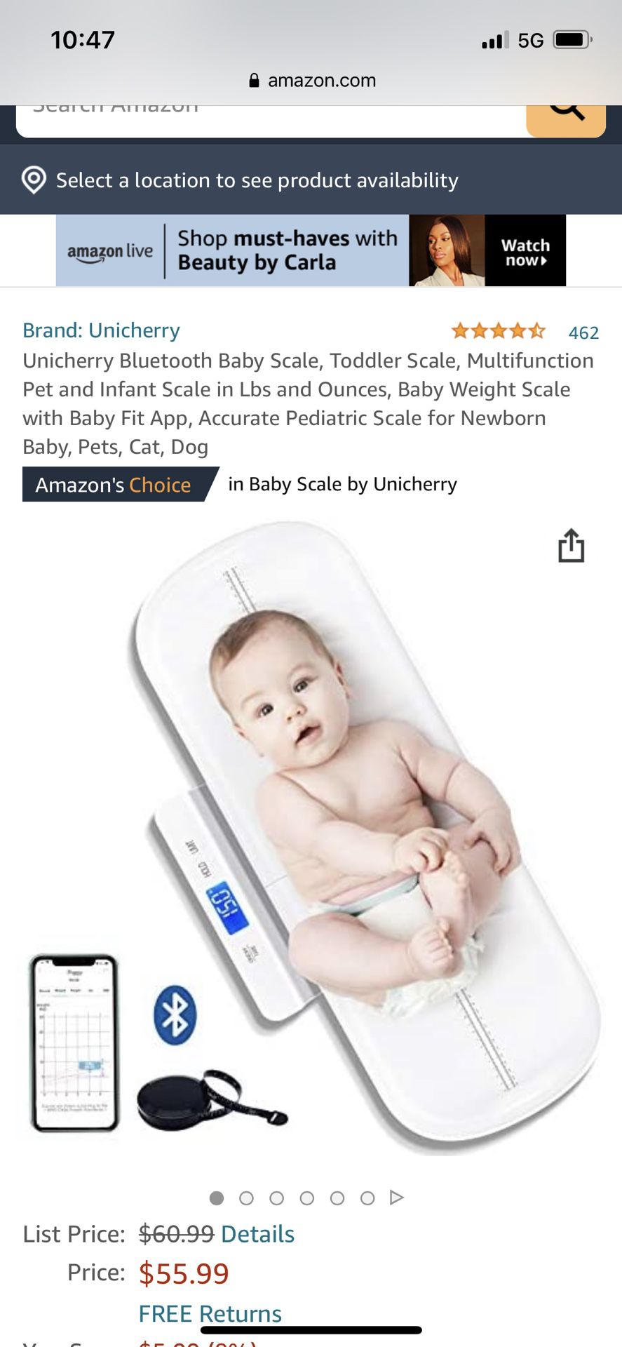 Bluetooth Baby Scale