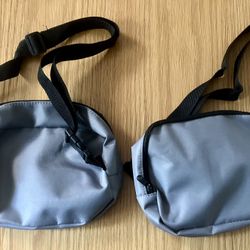 2 Matching Fanny Packs w/ Adjustable Waist Straps
