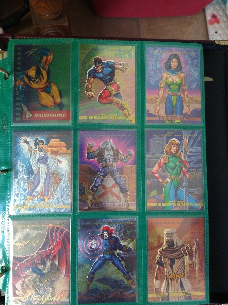 1993 Marvel Masterpieces Dyna-Etch Set