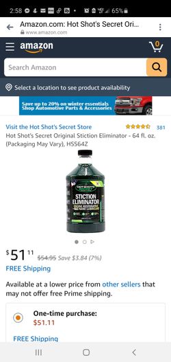 Hot Shot's Secret Original Stiction Eliminator - 64 fl. oz.