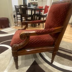Victorian Wood Carved Chair