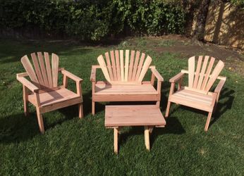 Redwood outdoor furniture