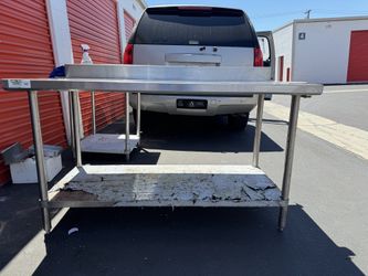Regency 30”x72” stainless steel commercial work table with 4” backsplash & under shelf