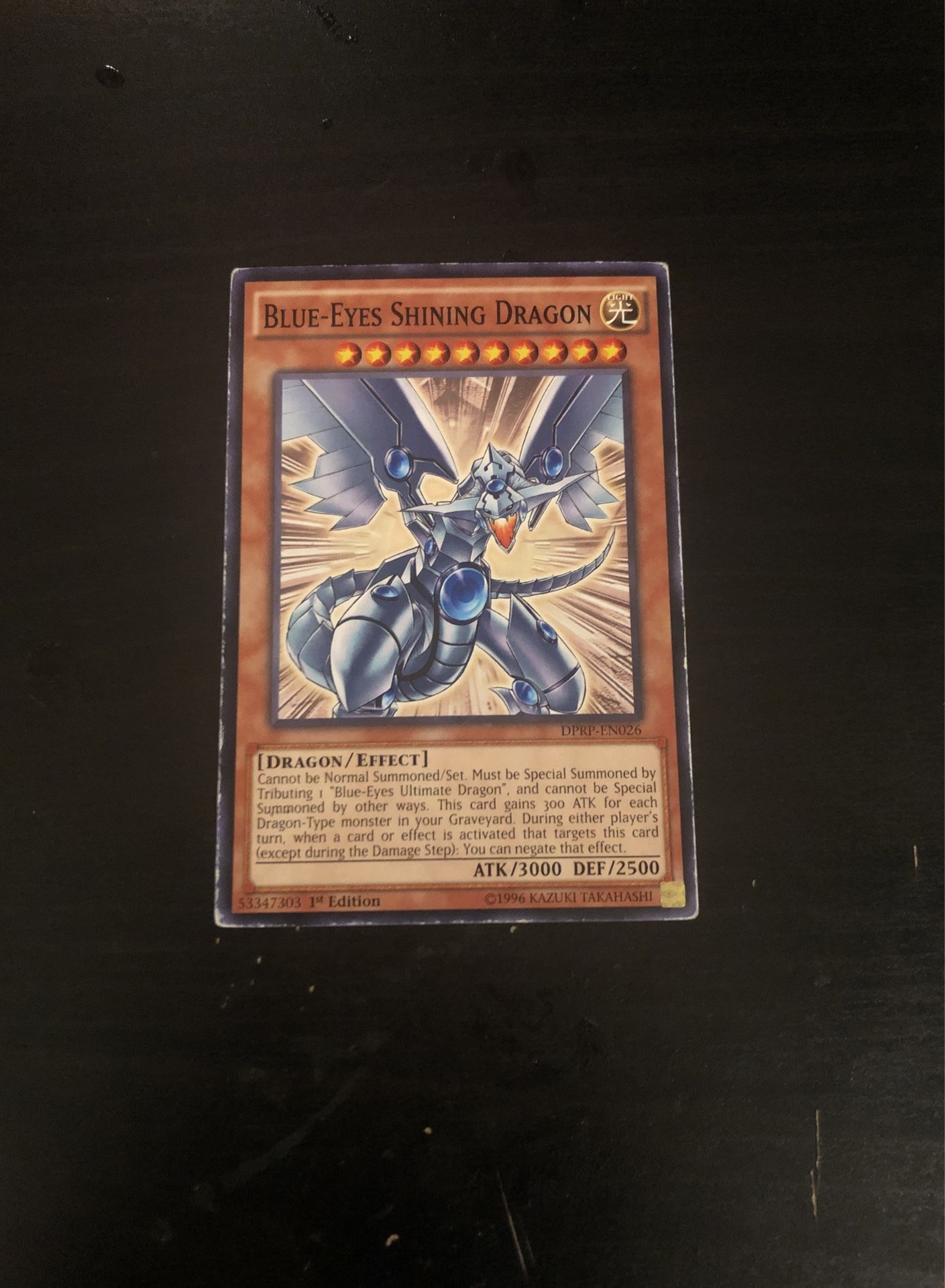 Yu Gi Oh Blue Eyed Shining Dragon