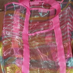 Large Pink Beach Bag