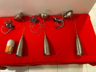 *$20 EACH* Brushed Nickel Cone Pendant(s) Track Lighting Head  | Pendant Light Fixture