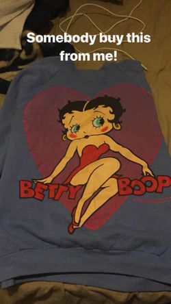 Betty boop sweatshirt