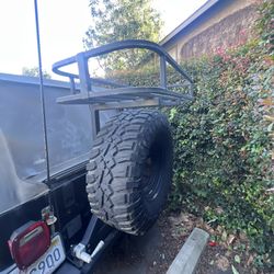 Hard Rock Rack Rear Storage Rack Above Tire jeep 1(contact info removed) TJ Rear Seat