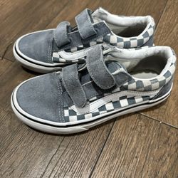 Kid Vans - Baby Blue Checker Size 2 