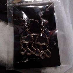 Glass Diamonds  Earrings 