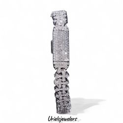 💎✨Vvs Moissanite Diamond Custom Chrome Cross Bracelet✨💎