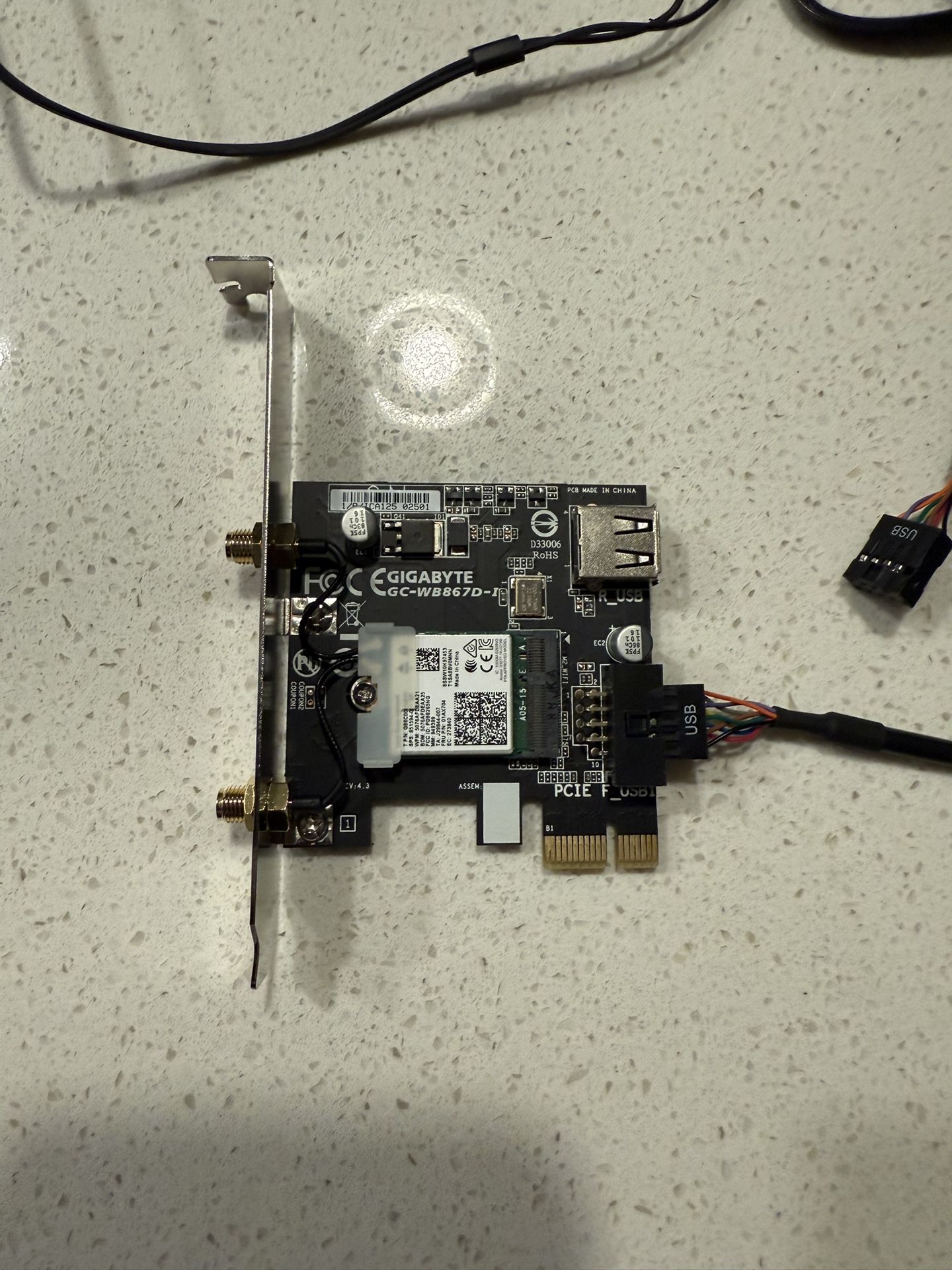 Gigabyte GC-WB867D-I PCIe 802.11ac Dual band Wifi + Bluetooth 4.0 Card