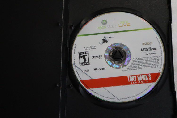 Tony Hawk's Project 8 (Xbox 360) - Clean Disc