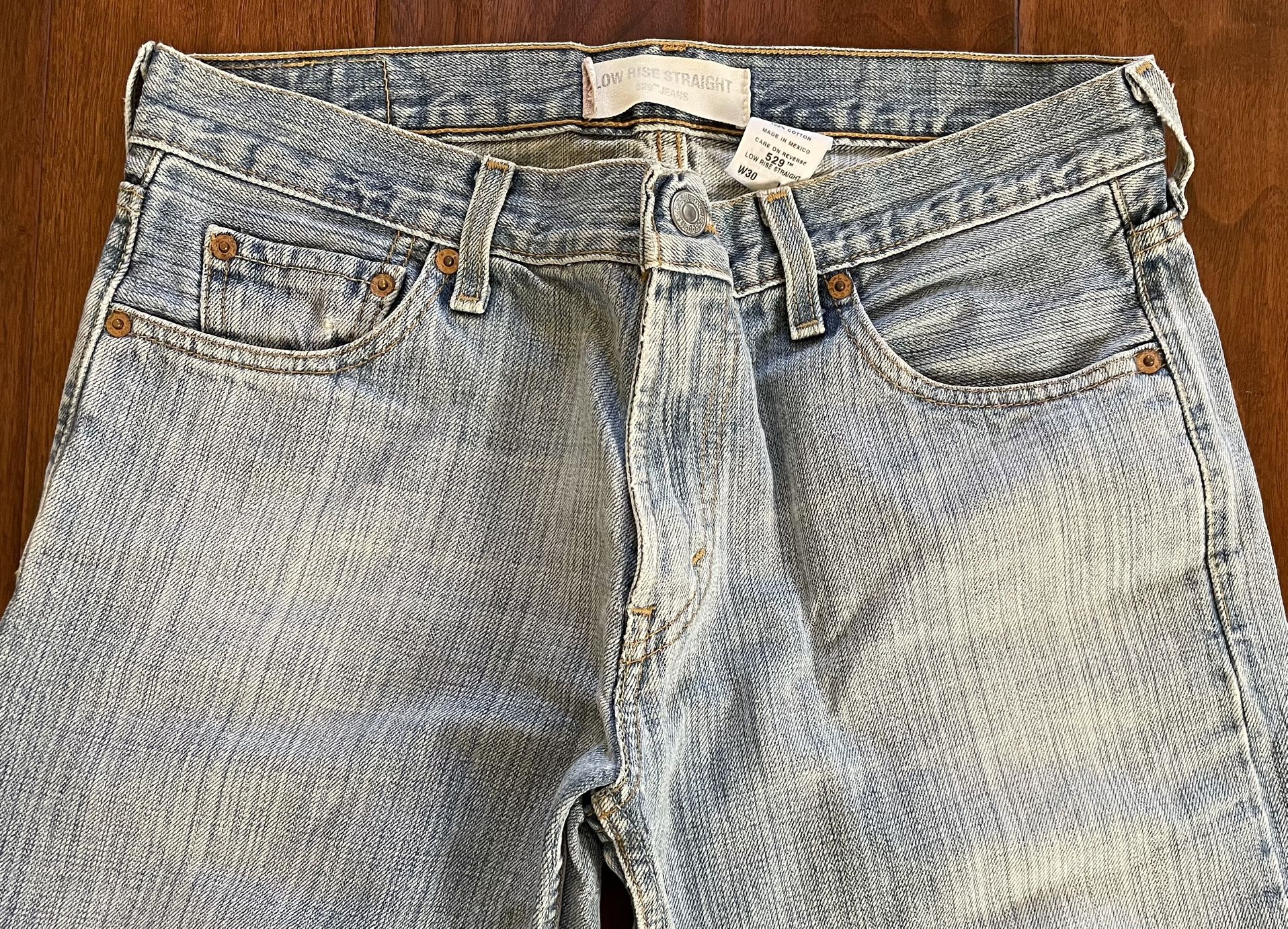 Levi’s 529 Low-Rise Straight Leg Men’s Jeans Size 30x30