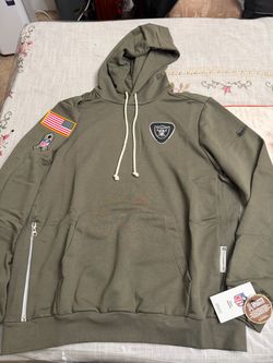 NIKE RAIDERS SALUTE TO SERVICE HOODIE LARGE NEW